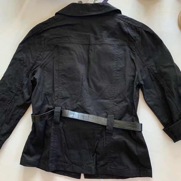 NWT Black Belted Jacket Blazer - Picture 5 of 8